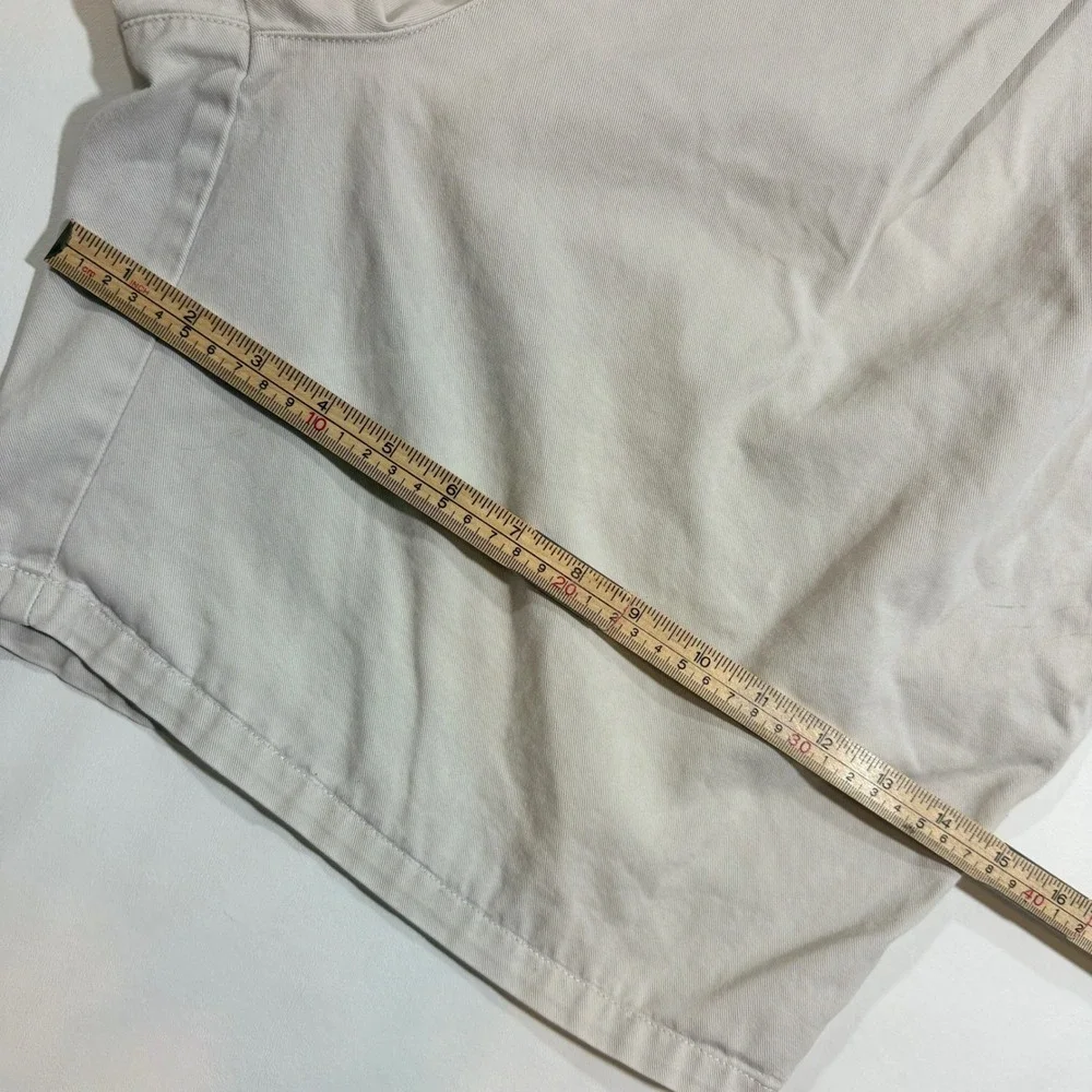Gap Khakis Shorts Mens 40 Tan Good Relaxed Fit Pleated Cotton Vintage 90s Y2K